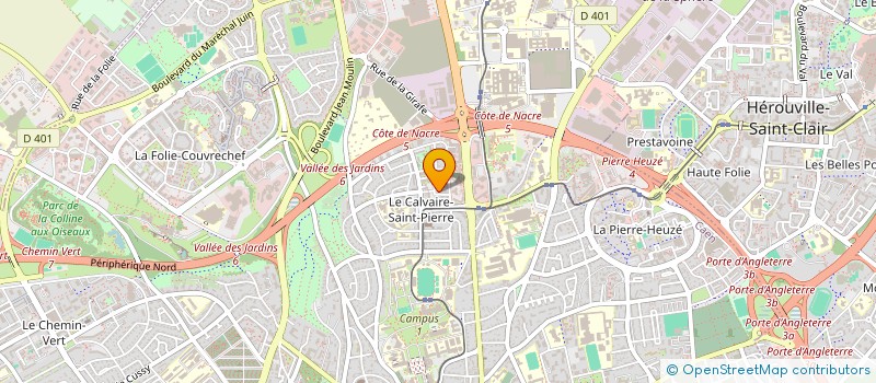 localisation de l'entreprise TERRE ET BATISSEUR à CAEN