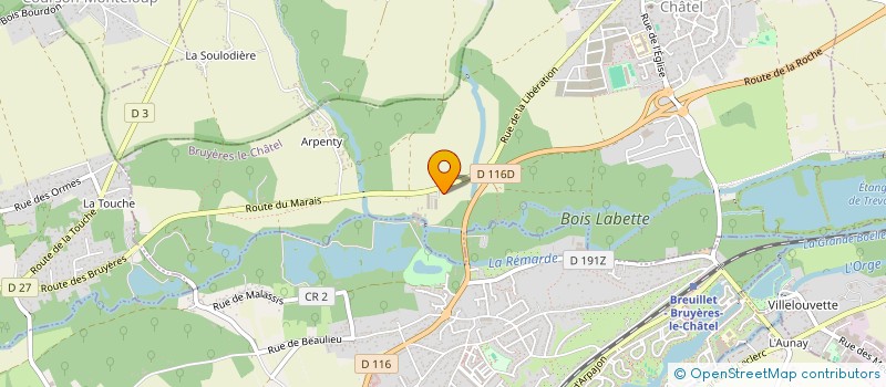 localisation de l'entreprise TERRE ET CIEL  BRUYERES-LE-CHATEL