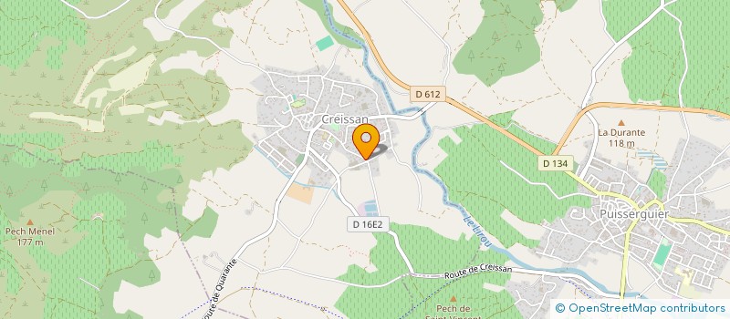 localisation de l'entreprise TERRE ET EAU  CREISSAN