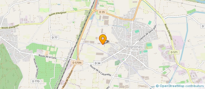 localisation de l'entreprise TERRE ET FORMES  ROGNONAS