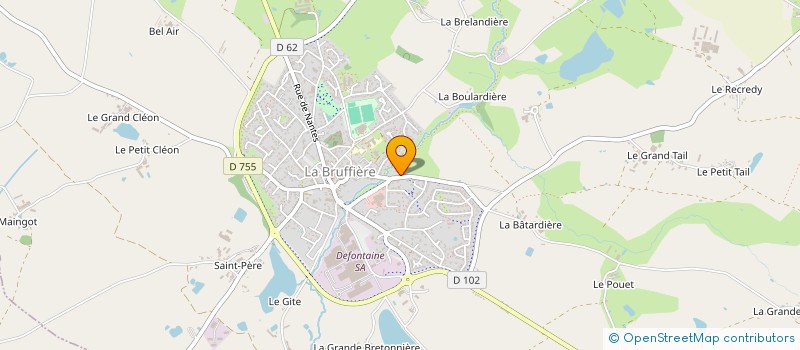 localisation de l'entreprise TERRE ET HABITAT à LA BRUFFIERE
