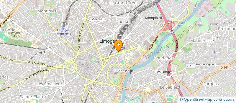 localisation de l'entreprise TERRE ET HABITAT à LIMOGES