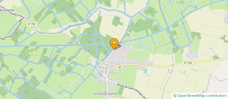 localisation de l'entreprise TERRE ET HARMONIE à ARCAIS