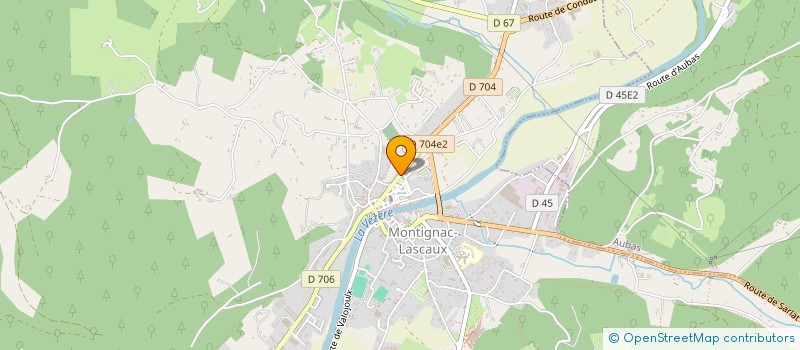 localisation de l'entreprise TERRE ET LEVAIN  MONTIGNAC-LASCAUX