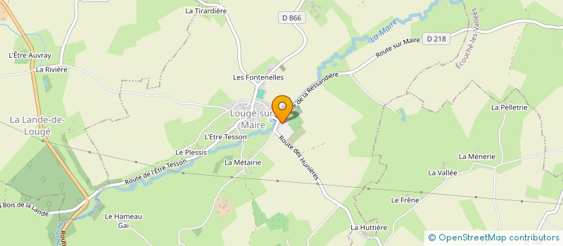 localisation de l'entreprise TERRE ET MAIRE à LOUGE SUR MAIRE