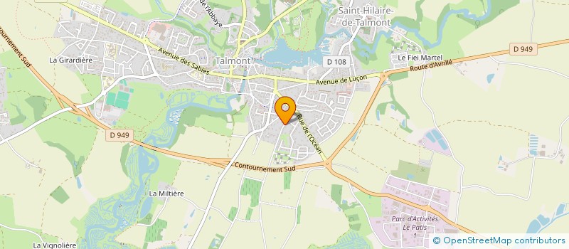 localisation de l'entreprise TERRE ET MER  TALMONT-SAINT-HILAIRE