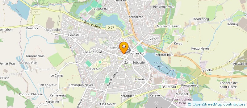 localisation de l'entreprise TERRE ET MER IMMOBILIER  SAINT-RENAN