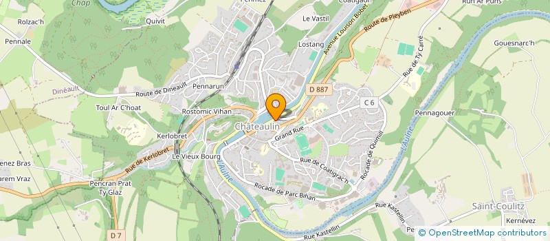 localisation de l'entreprise TERRE ET MER INTERIM à CHATEAULIN
