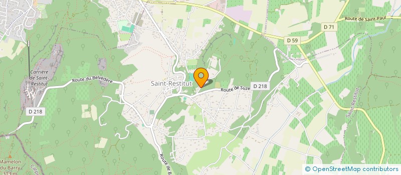 localisation de l'entreprise TERRE ET MUSIQUES  SAINT-RESTITUT