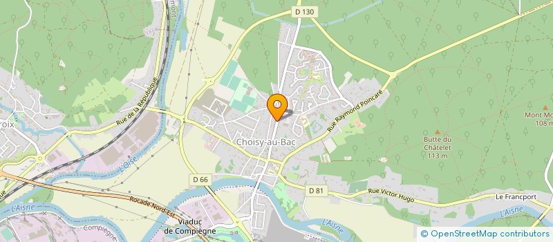 localisation de l'entreprise TERRE ET NATURE  CHOISY-AU-BAC