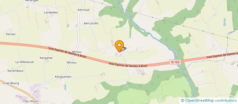 localisation de l'entreprise TERRE ET PAILLE  PONT AVEN