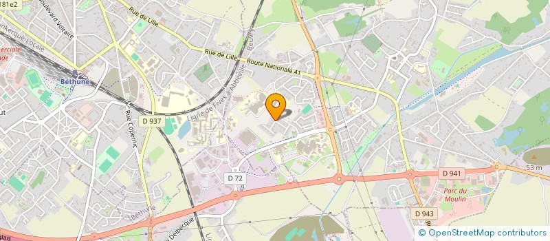 localisation de l'entreprise TERRE ET PATRIMOINE  BEUVRY