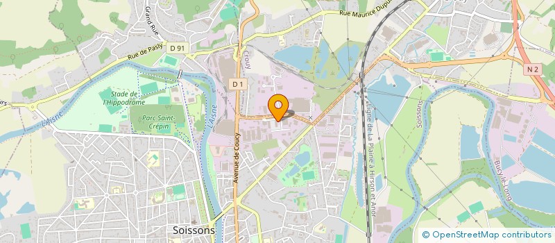 localisation de l'entreprise TERRE ET PAYSAGES à SOISSONS