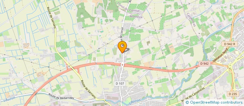 localisation de l'entreprise TERRE ET ROUTE PNEUS  MONTEUX