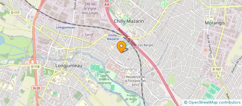 localisation de l'entreprise TERRE ET SENS ASSOCIATION (T ET S ASS) à CHILLY-MAZARIN