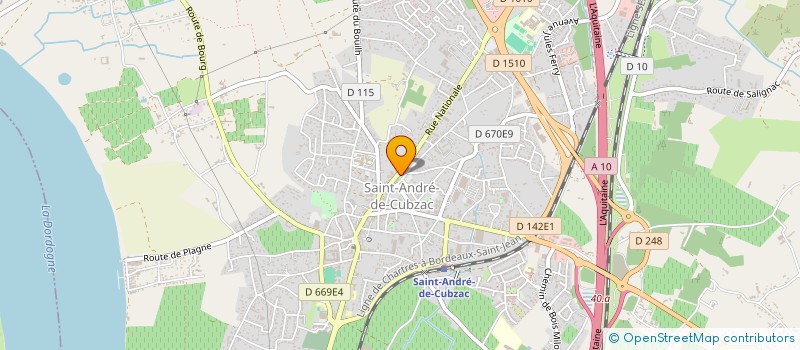 localisation de l'entreprise TERRE ET SENTEUR ST ANDRE  SAINT-ANDRE-DE-CUBZAC