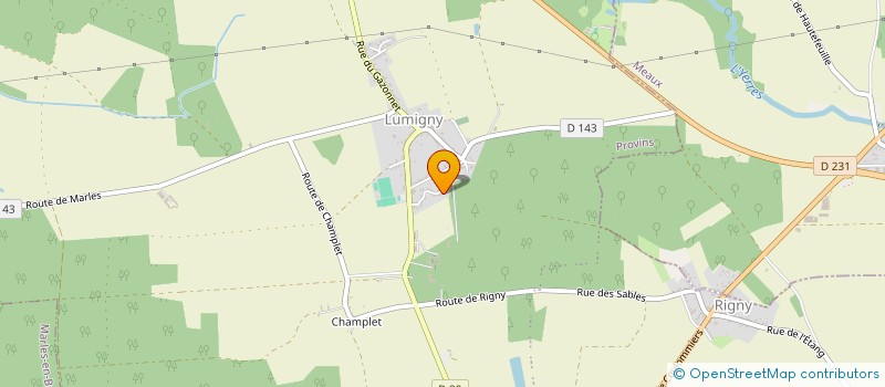 localisation de l'entreprise TERRE ET SEVE à LUMIGNY-NESLES-ORMEAUX