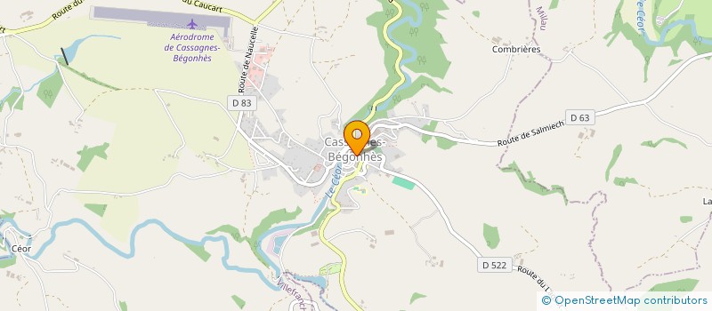 localisation de l'entreprise TERRE ET TRADITIONS  CASSAGNES-BEGONHES