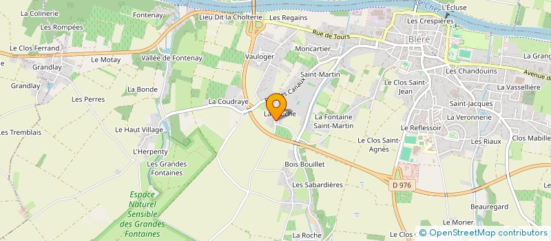 localisation de l'entreprise TERRE ET TRESORS DE TOURAINE  BLERE