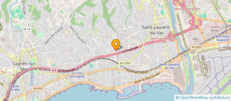 localisation de l'entreprise TERRE ET VIE à CAGNES-SUR-MER