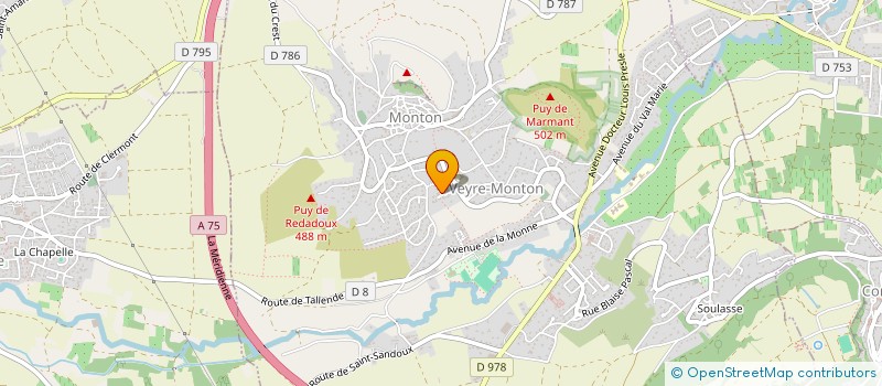 localisation de l'entreprise TERRE EVENEMENTS CIEL  VEYRE-MONTON