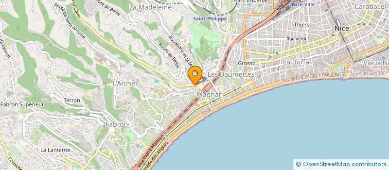 localisation de l'entreprise TERRE & FUTUR  NICE