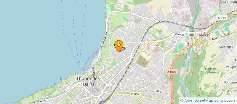 localisation de l'entreprise TERRE HABITAT à THONON-LES-BAINS