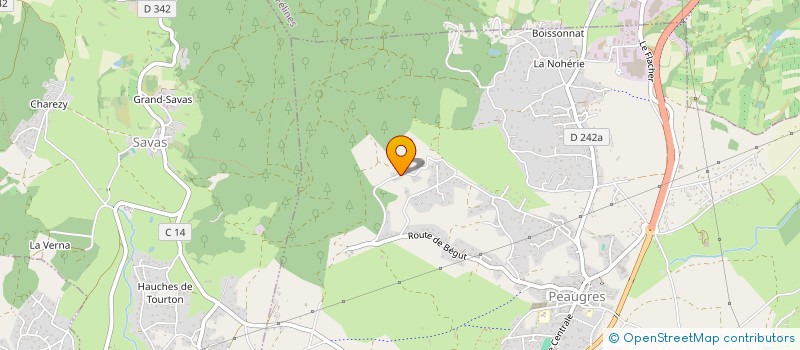 localisation de l'entreprise TERRE & HABITAT ECOLOGIQUE  PEAUGRES