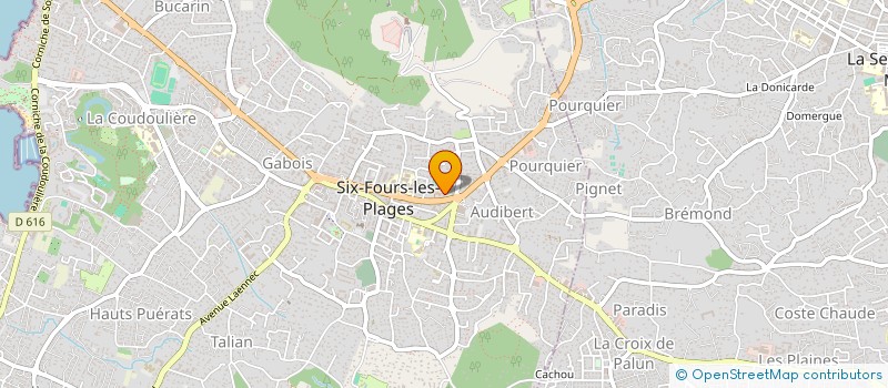 localisation de l'entreprise TERRE IMMO à SIX-FOURS-LES-PLAGES