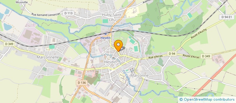 localisation de l'entreprise TERRE INDIGO  HESDIN