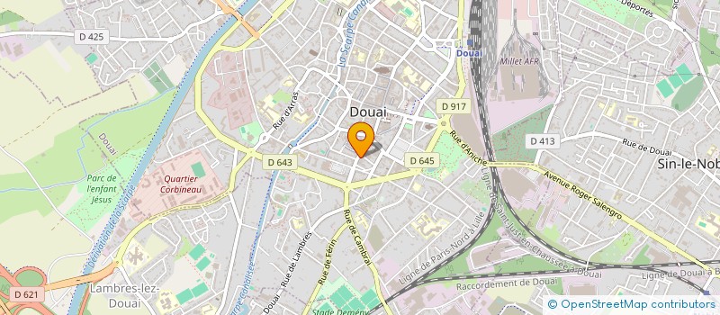 localisation de l'entreprise TERRE INTERIM à DOUAI