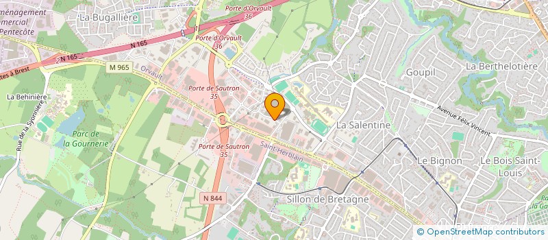 localisation de l'entreprise TERRE INVEST à ORVAULT