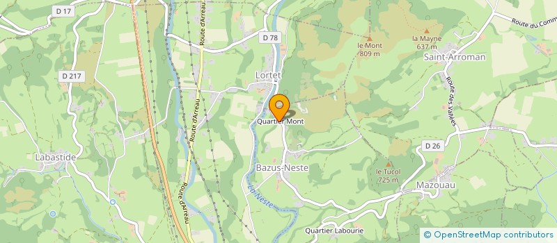 localisation de l'entreprise TERRE LIQUIDE D EAU ET DE ROCHE  BAZUS-NESTE