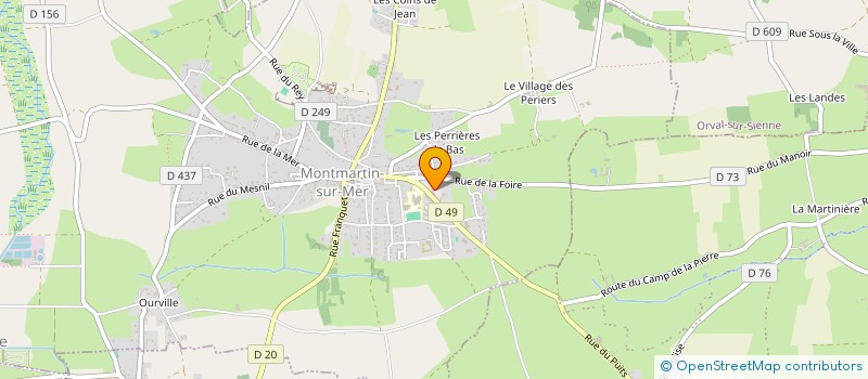 localisation de l'entreprise TERRE & MER  MONTMARTIN-SUR-MER