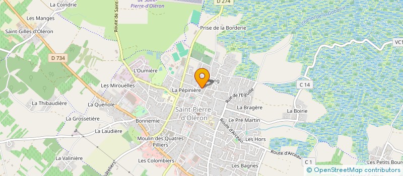 localisation de l'entreprise TERRE MER CHANTIERS  SAINT-PIERRE-D'OLERON