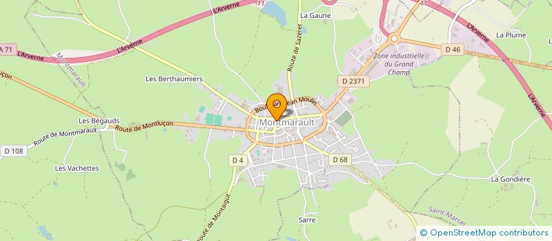 localisation de l'entreprise TERRE NATIVE à MONTMARAULT