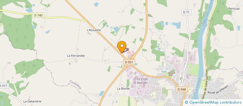 localisation de l'entreprise TERRE NEUVE  CONFOLENS