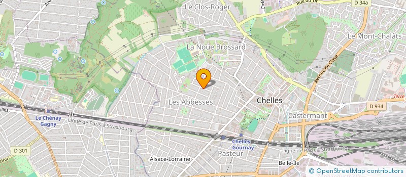 localisation de l'entreprise TERRE NEUVE SPORTIF TNS  CHELLES