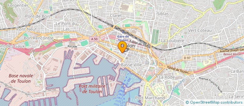localisation de l'entreprise TERRE O'VERRE à TOULON