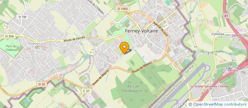 localisation de l'entreprise TERRE REFRACTAIRE à FERNEY-VOLTAIRE