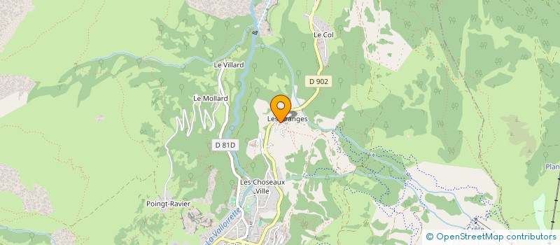 localisation de l'entreprise TERRE ROUGE  VALMEINIER