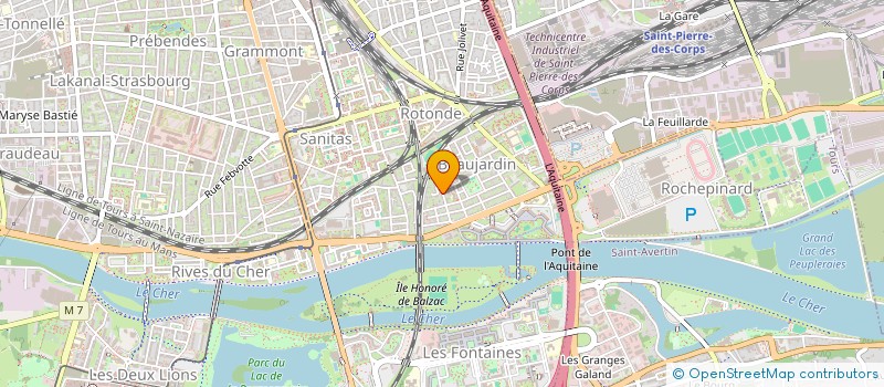 localisation de l'entreprise TERRE ROUGE  TOURS