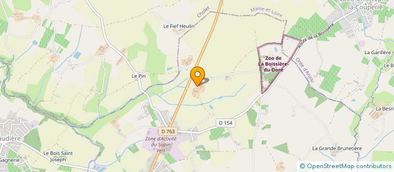 localisation de l'entreprise TERRE & SABLE  LA BOISSIERE-DU-DORE