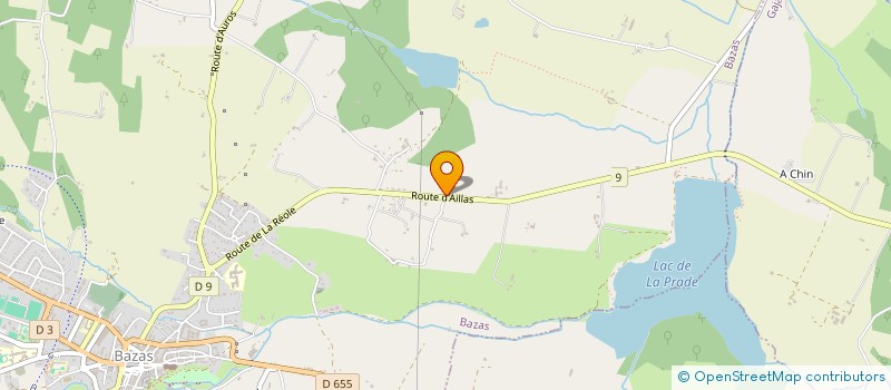 localisation de l'entreprise TERRE VEGETALE SUD GIRONDE  BAZAS