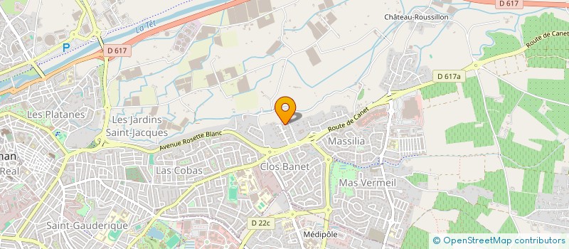 localisation de l'entreprise TERRE VERMEILLE  PERPIGNAN