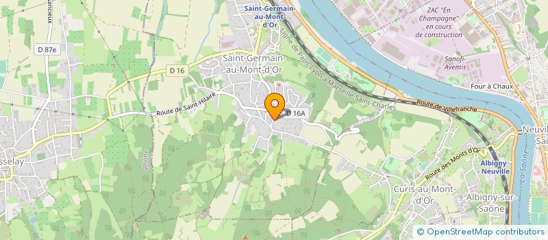 localisation de l'entreprise TERRE VERTE  SAINT-GERMAIN-AU-MONT-D'OR