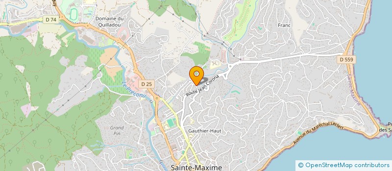 localisation de l'entreprise TERREA HOLDING  SAINTE-MAXIME