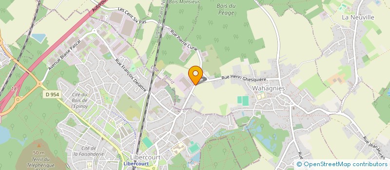 localisation de l'entreprise TERREACIER  WAHAGNIES