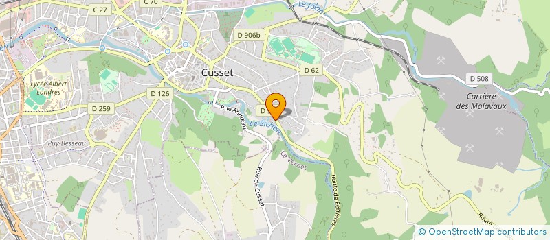 localisation de l'entreprise TERREAVENTURE à CUSSET