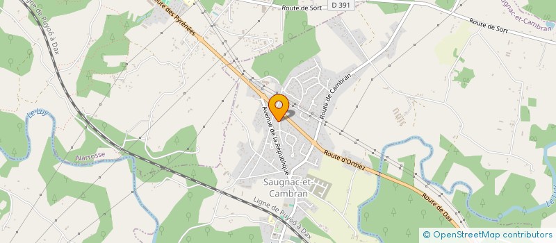 localisation de l'entreprise TERREBLANQUE  SAUGNAC-ET-CAMBRAN
